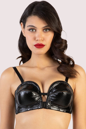 Coquette, Intimates & Sleepwear, Black Pvc Bra