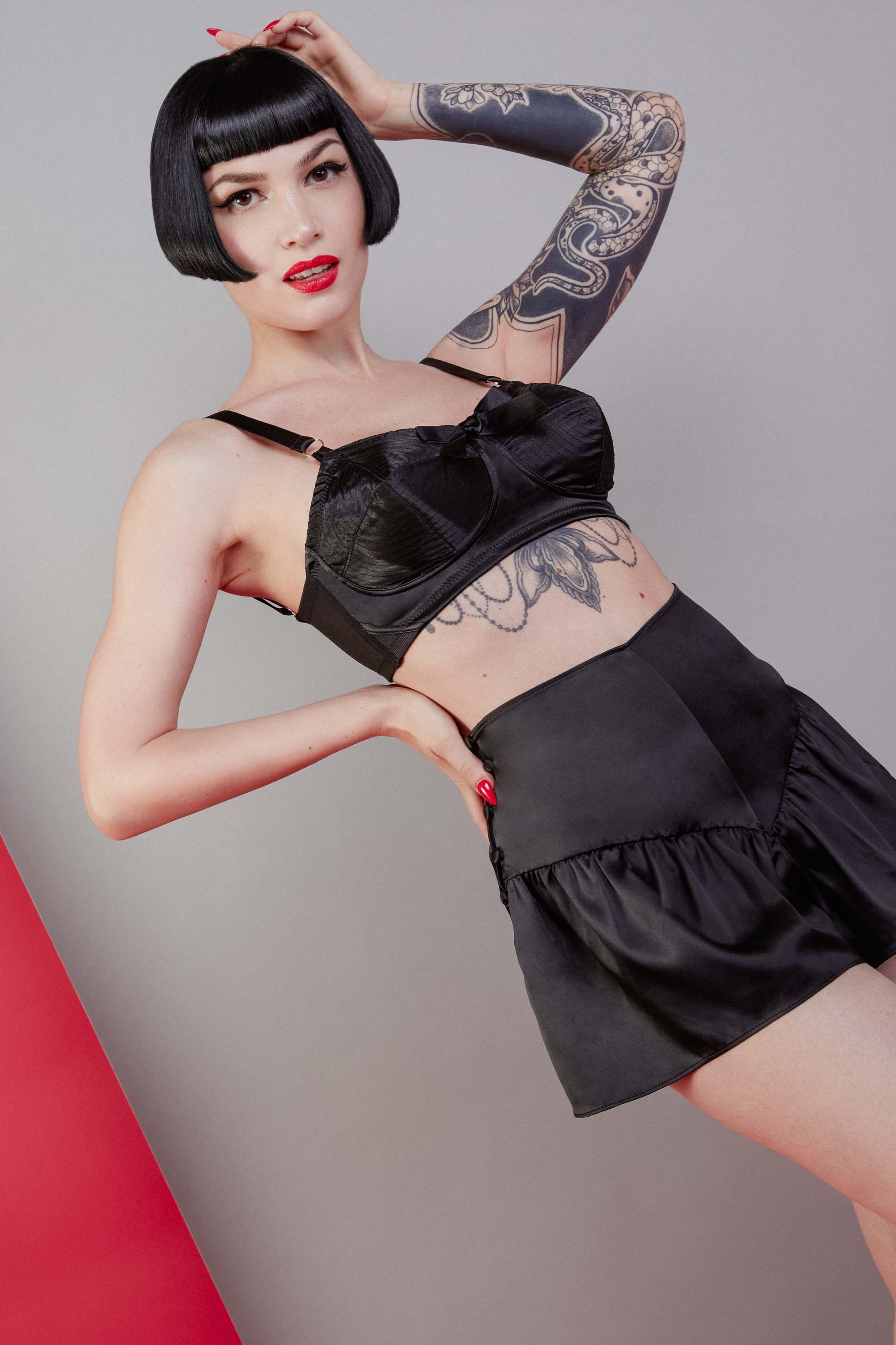 Bettie Page Black French Knicker – Playful Promises