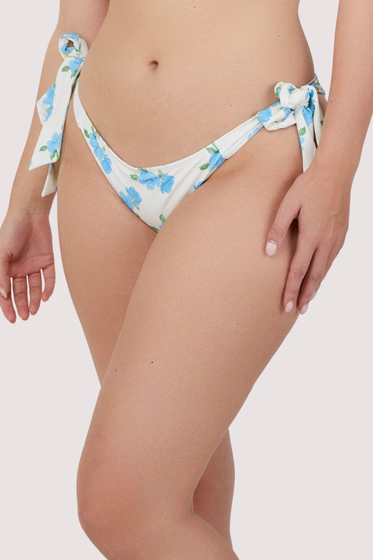 Amelia Mix & Match Watercolour Floral Tie Side Bikini Bottom