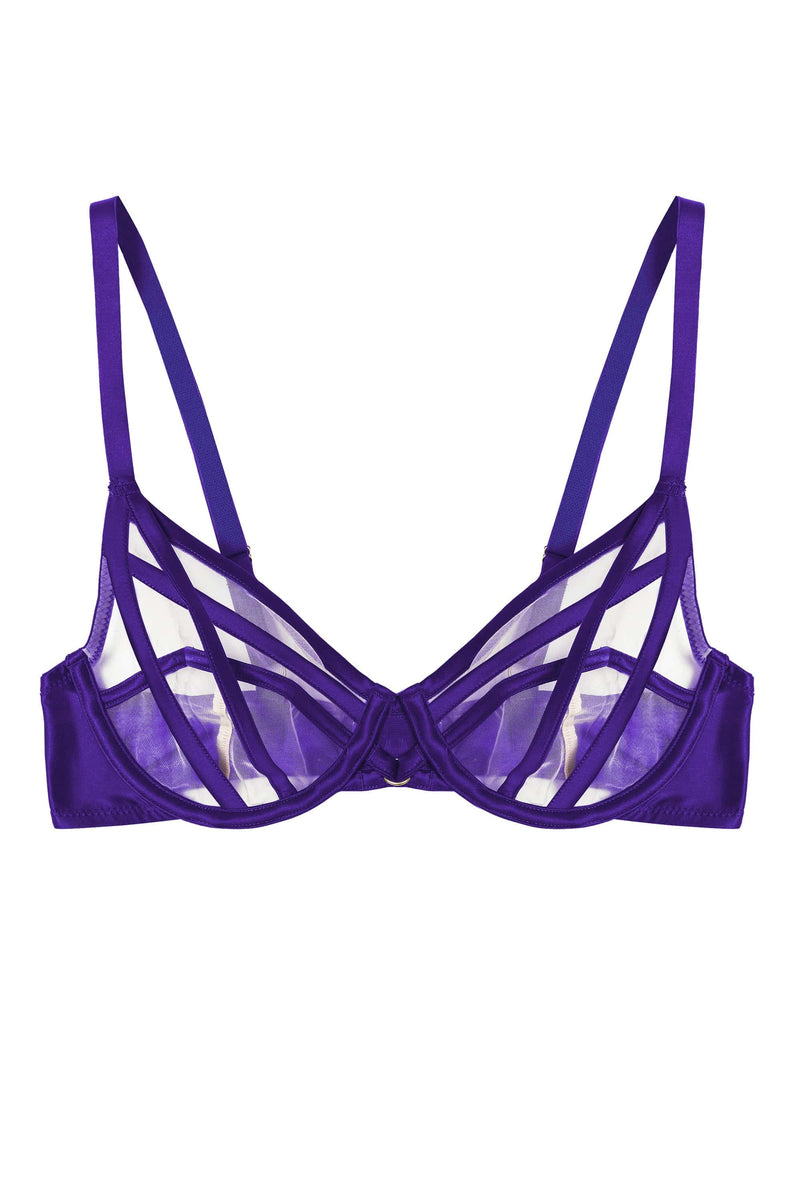 Muji adjustable bra violet purple size - Depop