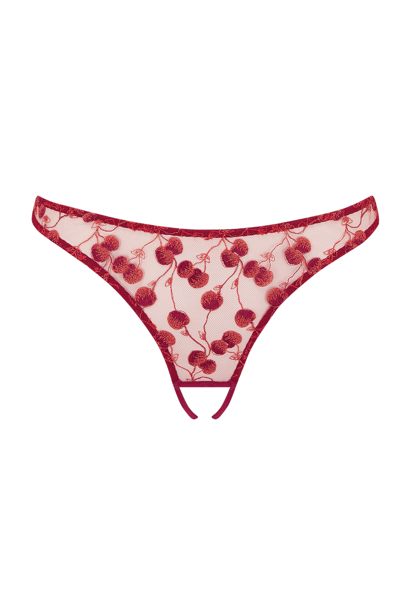 Naomi Cherry Open Back Brief – Playful Promises