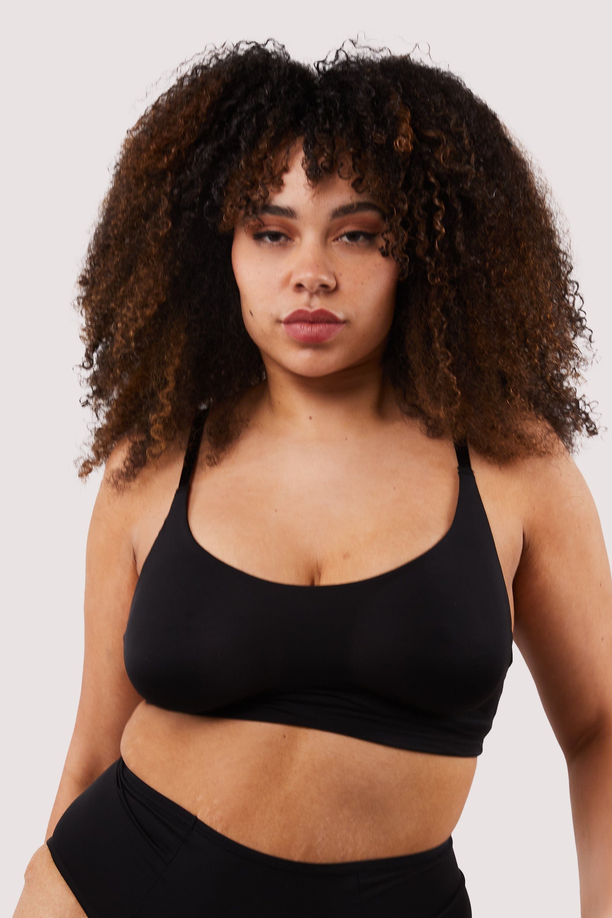 Second Skin Black Recycled Crop Top Bra – Playful Promises