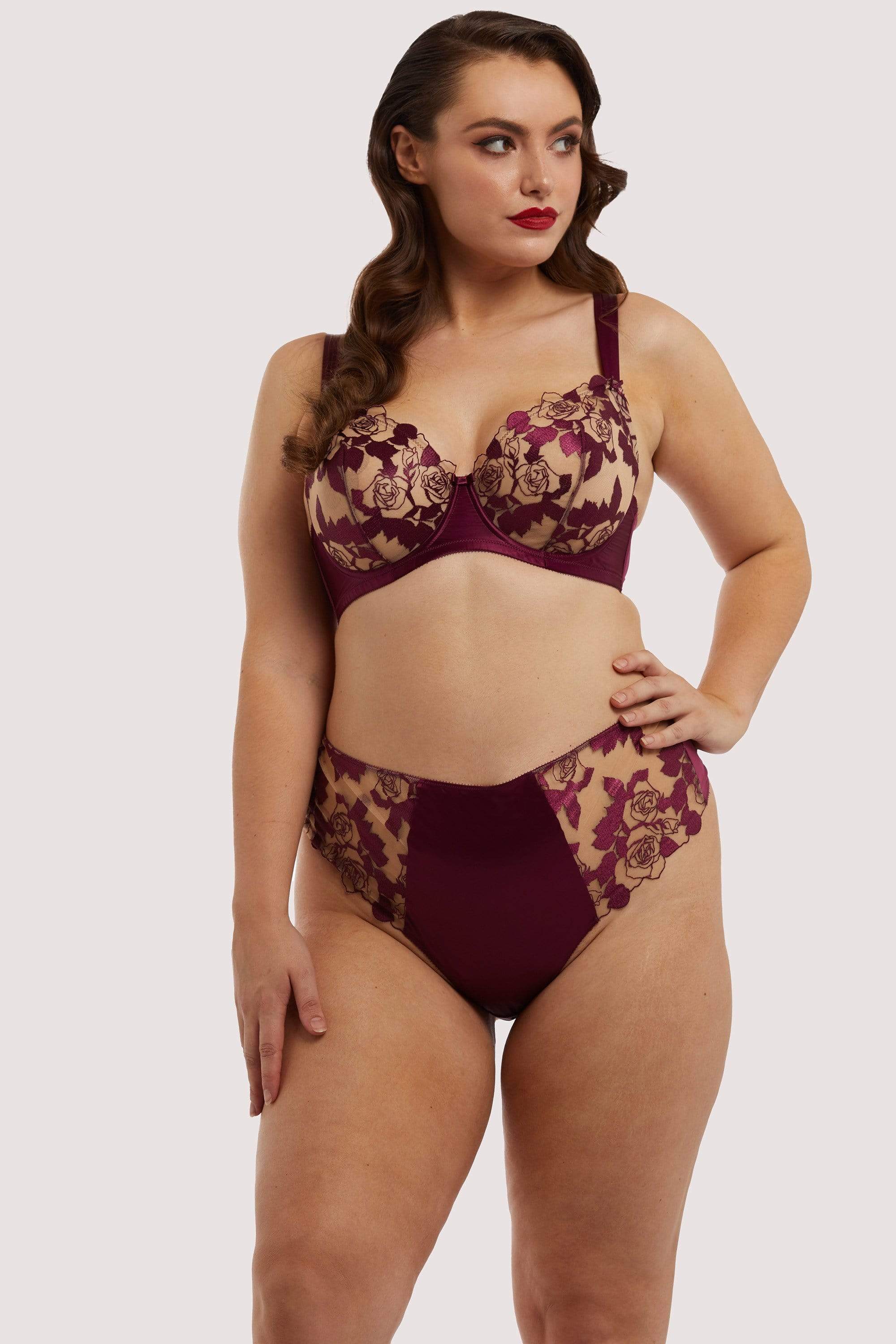 Rosabelle Dark Cherry Curve Bra