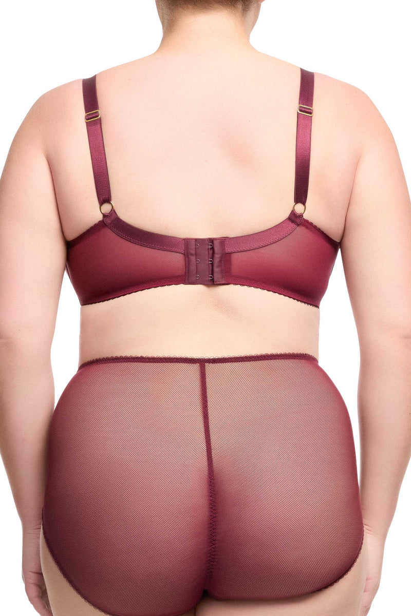 Star Lift Plum Underwire Balconette Curve Bra