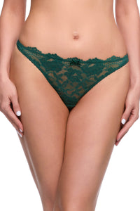 Cora Green Lace G-String