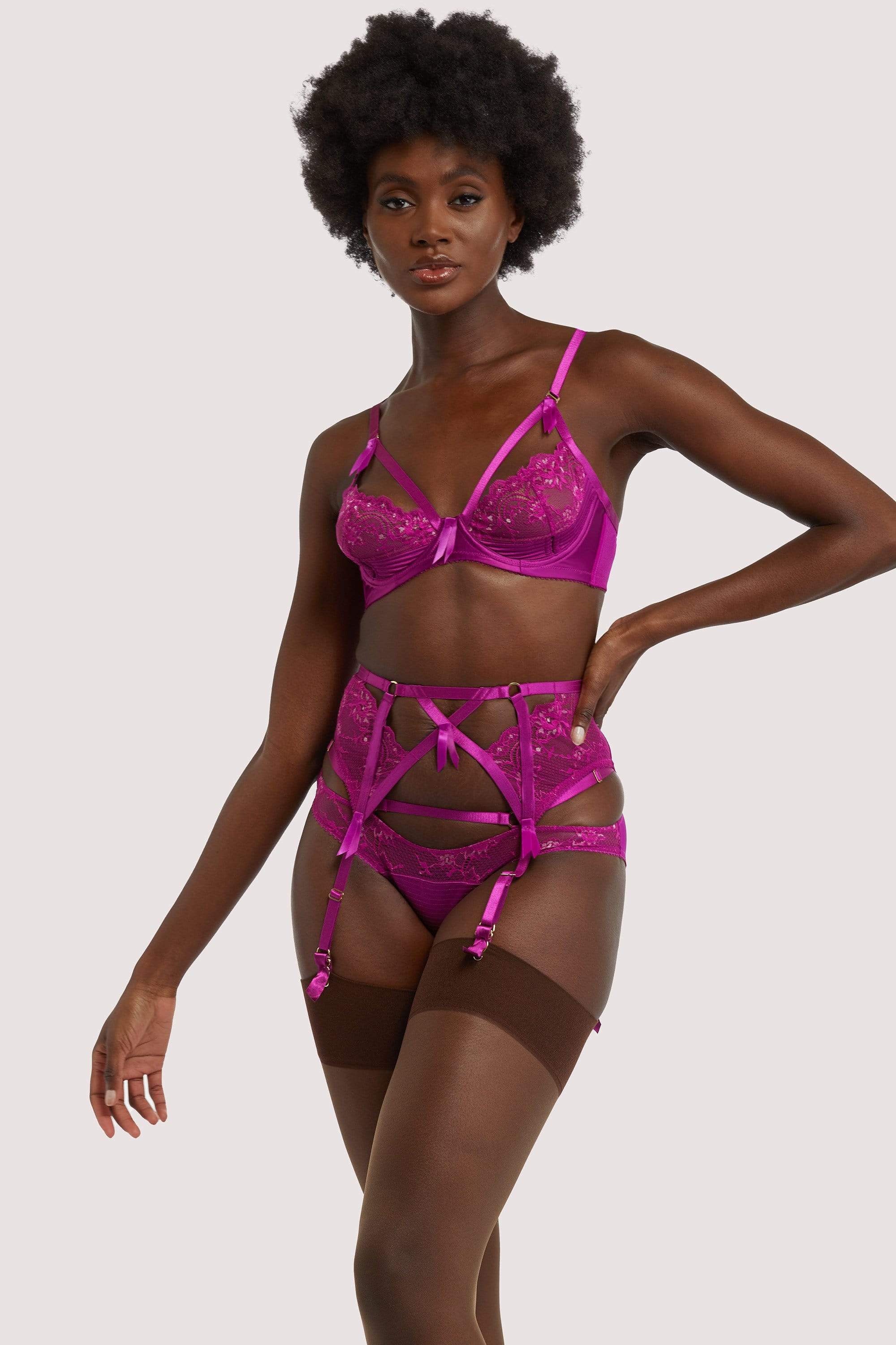 Magenta Madame X Suspender