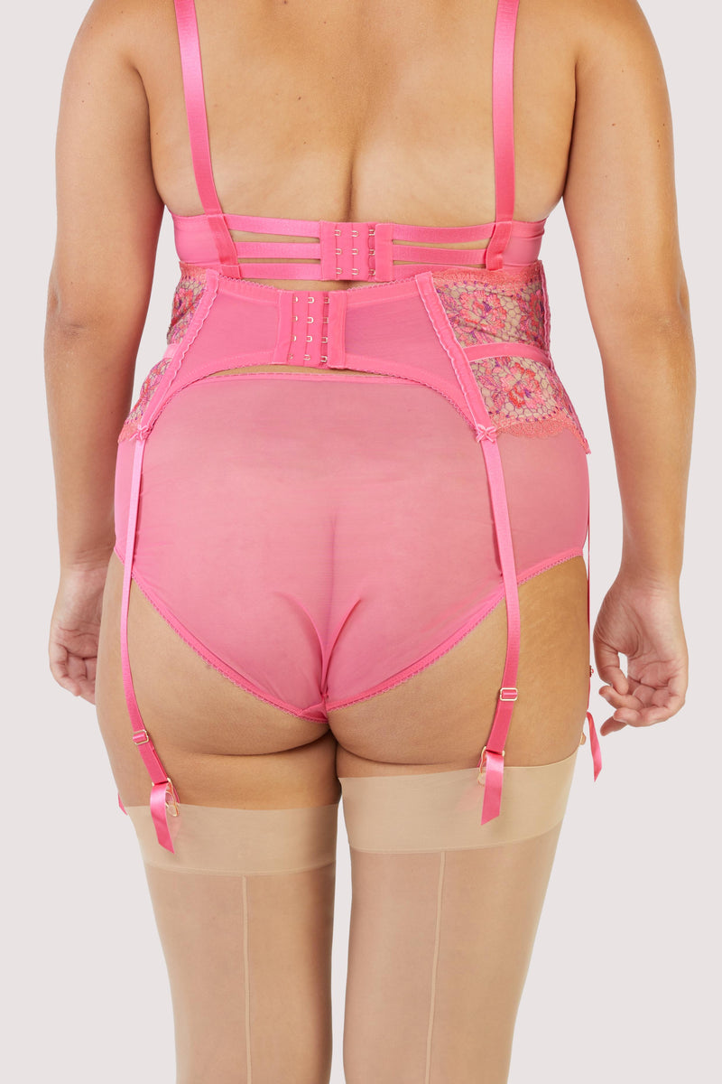 Evelina Blood Orange Curve Suspender Playful Promises