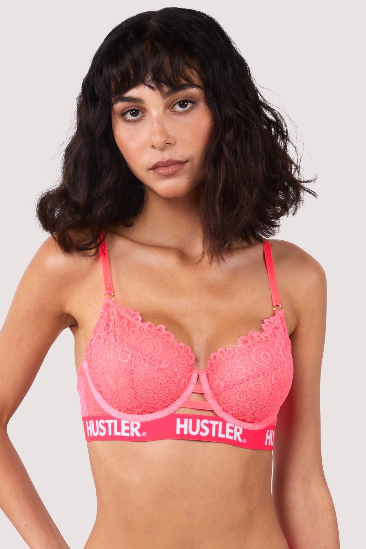 VICTORIA'S SECRET VERY SEXY HOT PINK LACE GEL CURVE PUSH UP BRA NWT ALL  SIZES
