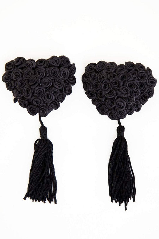 Matilde Black Rose Nipple Tassels