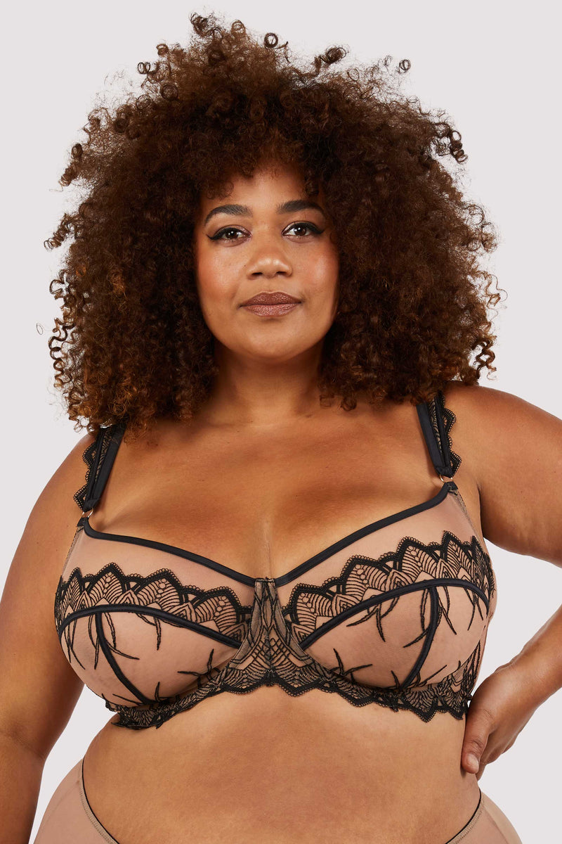 Try Your Harness Lace Bralette and Panty Set