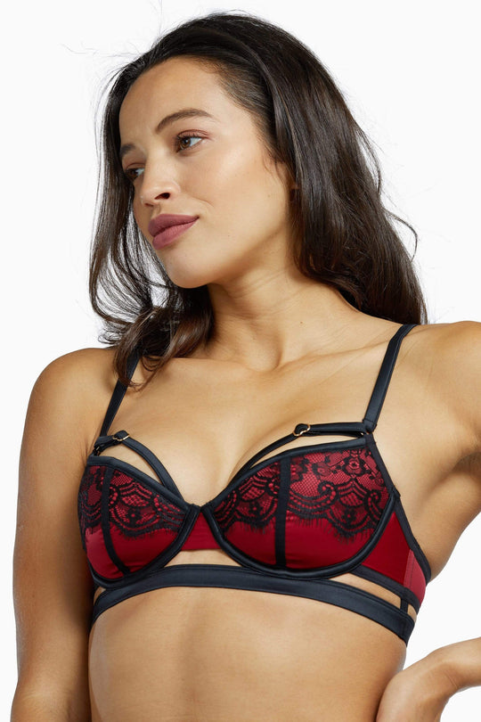 Tasmin Ruby Lace Bra