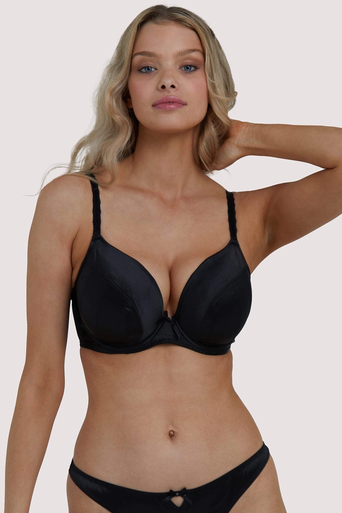 Susie by SHYAWAY Women's Demi- Coverage Underwired Pushup Padded Bra -  Black (Pack of 1)