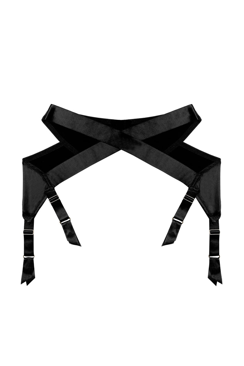 Charlie Black Cut-out Suspender Belt