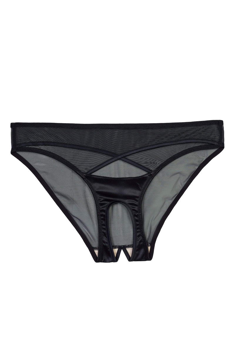 x Yva Black Bow Ouvert Brief – Playful Promises