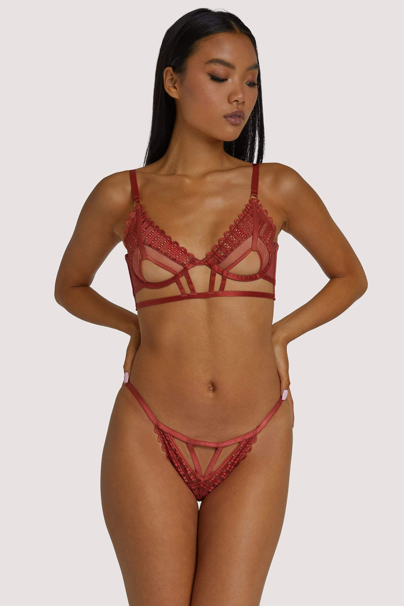 Ellie Rust Cut Out Brief