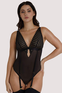 Lacie Black Suspender Body