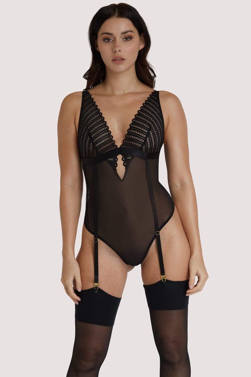 Lacie Black Suspender Body