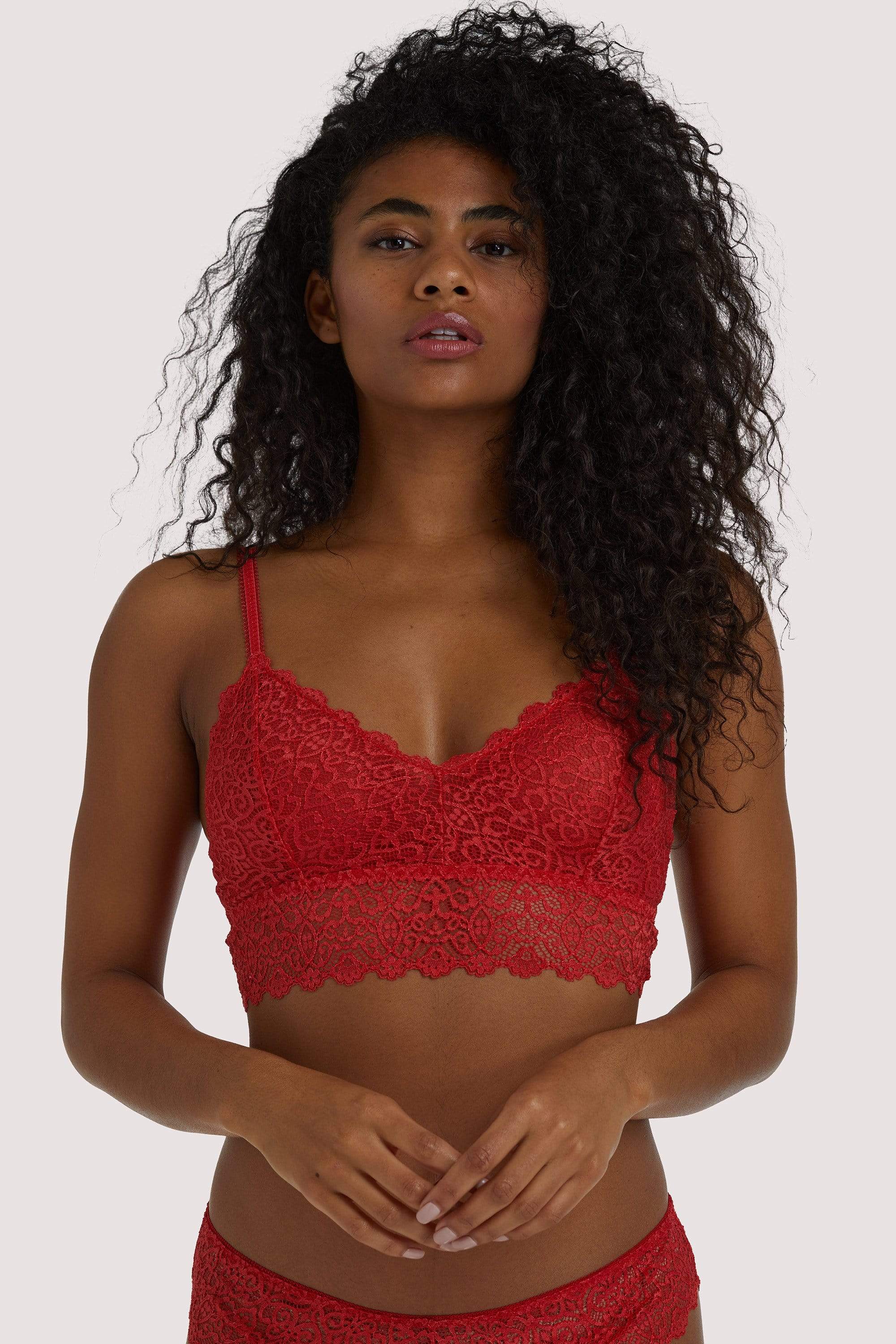 Ariana Red Everyday Lace Bralette – Playful Promises