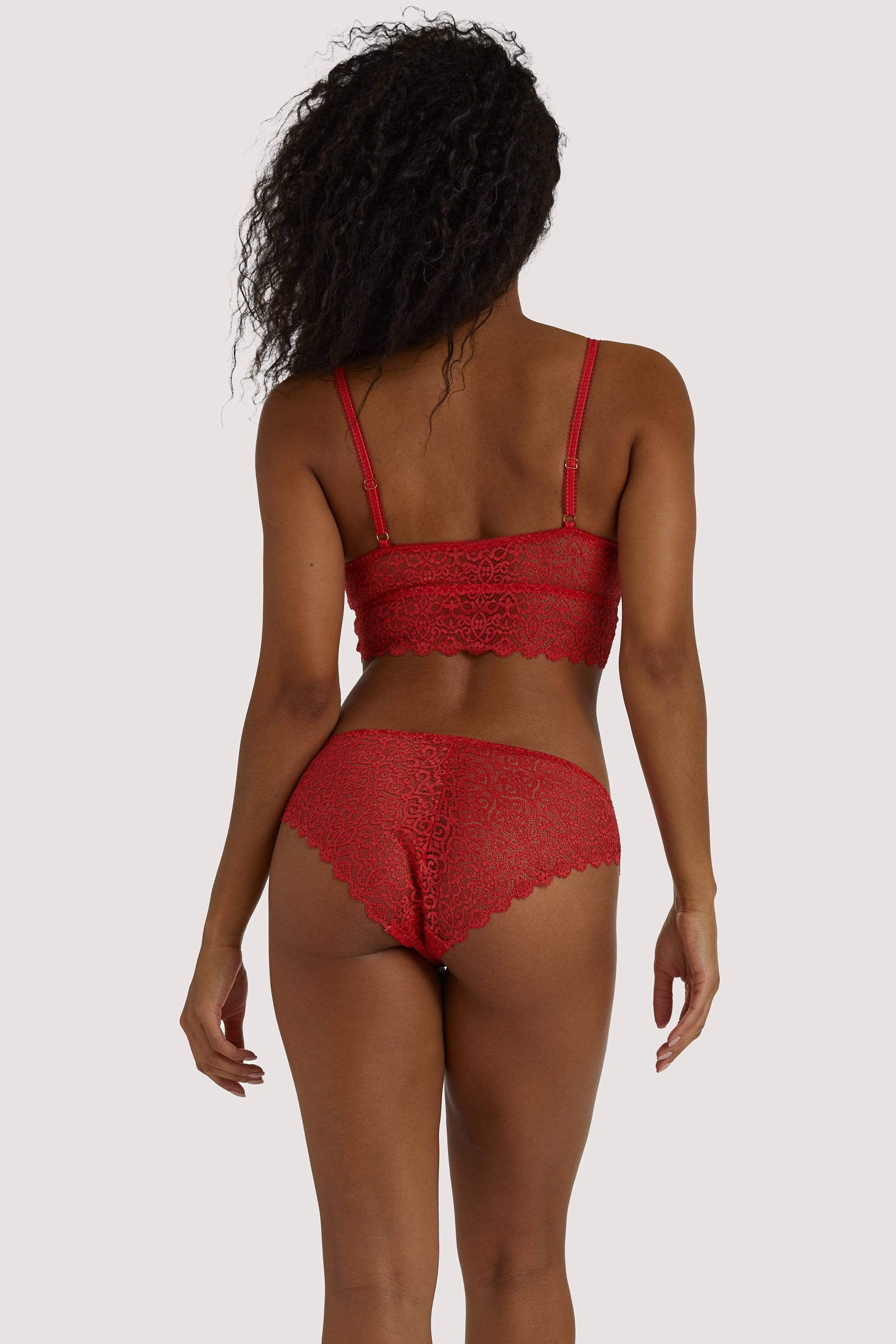 Ariana Red Everyday Lace Brief – Playful Promises Australia