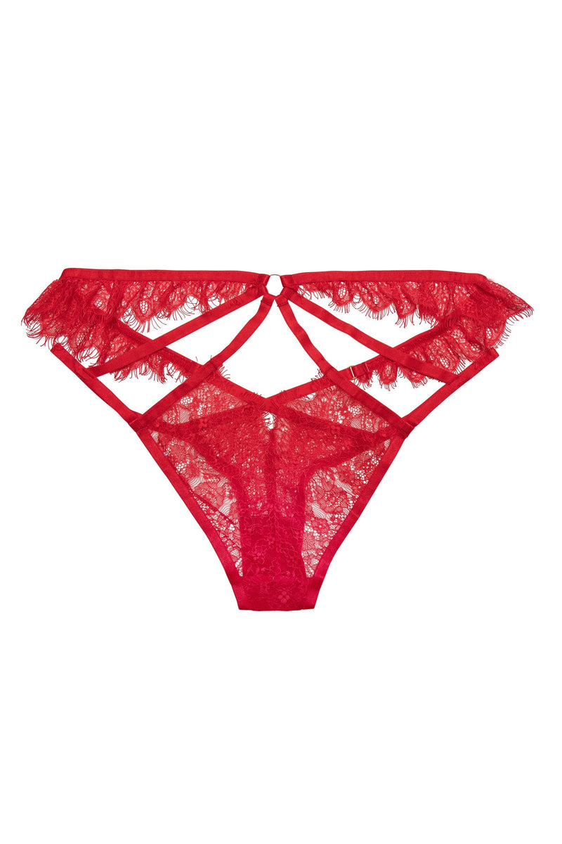 Chantal Red Brazilian Brief – Playful Promises