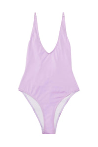 Wolf & Whistle High shine low back swimsuit lilac