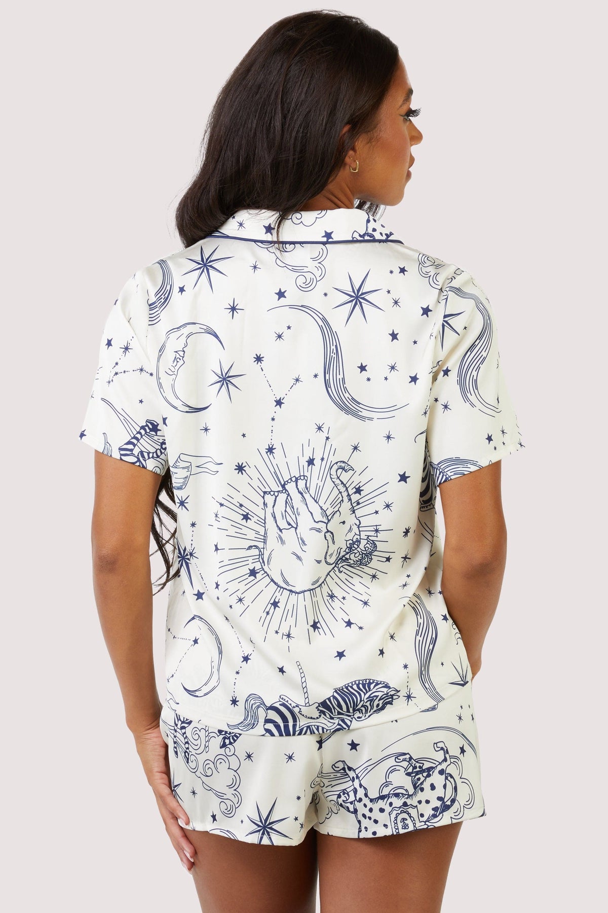 Celestial Short Sleeved Pyjama Set Playful Promises